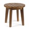 Contemporary Home Living 15.75" Cedar Brown Contemporary Round Outdoor Patio Side Table